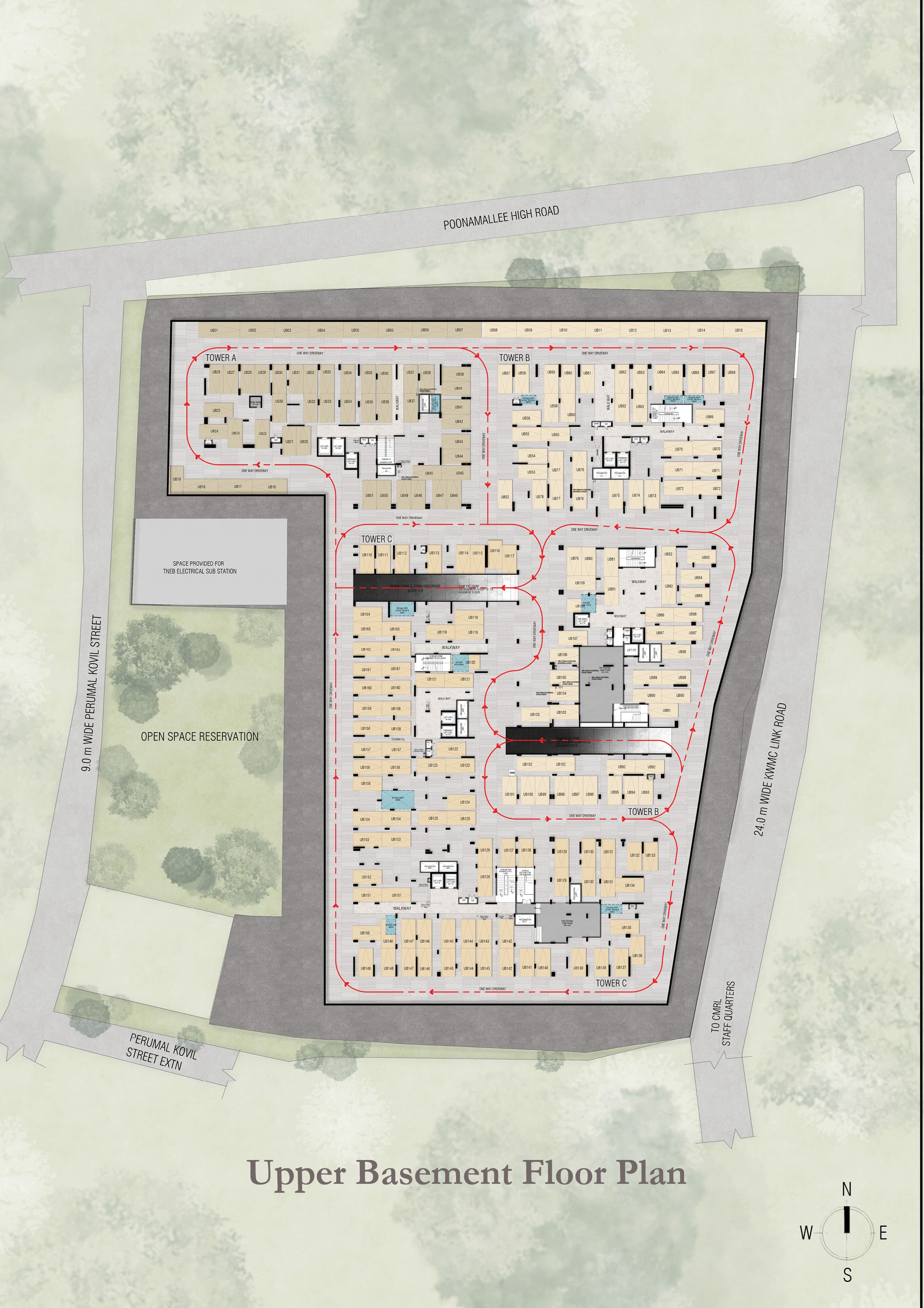 Upper Basement Floor Plan